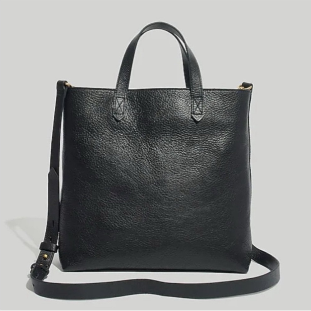 Madewell Crossbody Leather Zip-Up Medium Tote - Picture 3 of 16